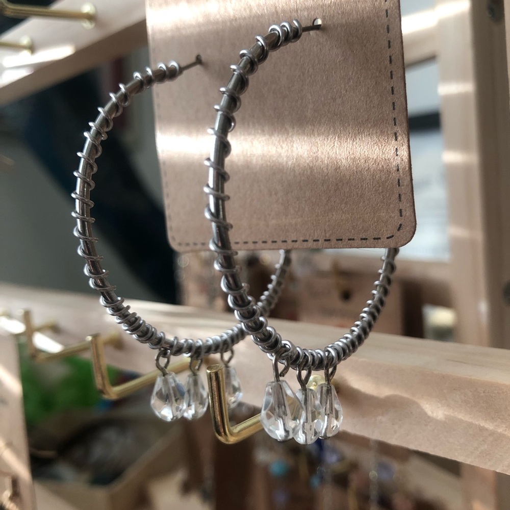 Silver Hoops